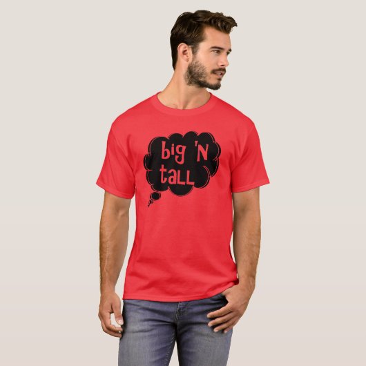 denk groot 'n groot t-shirt van dalDesignNZ (Voorkant volledig)