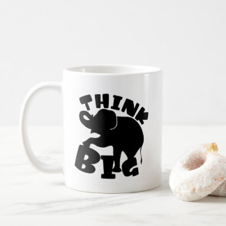 Denk groot - Olifant - Grote dag - Groot idee - mo Koffiemok