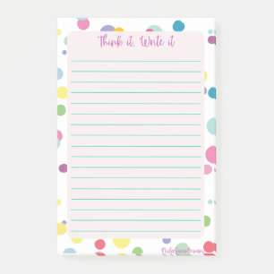 Denk het, Schrijf het Notitieblok Post-it® Notes