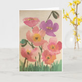 denk ik Wenskaart Kaart (Gele Bloem)