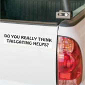 Denk je dat het trainen helpt? bumpersticker (Op Truck)