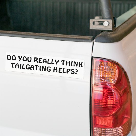 Denk je dat het trainen helpt? bumpersticker (Op Truck)