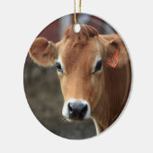 Denk je niet dat ik  Jersey Cow ben? Keramisch Ornament (Links)