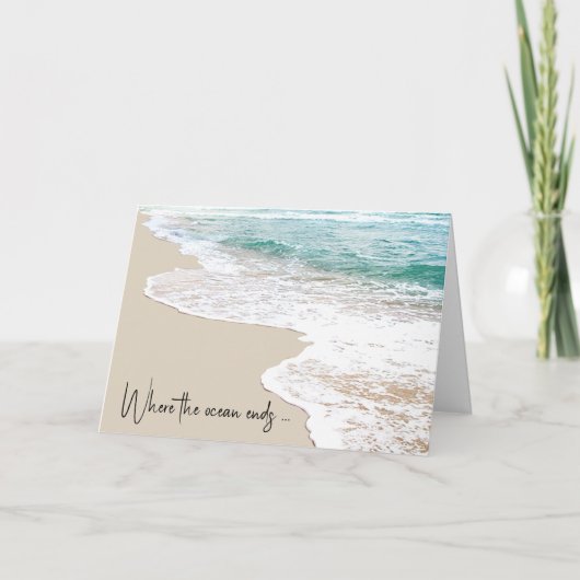 Denk maar aan Ocean Beach Kaart (Voorkant)