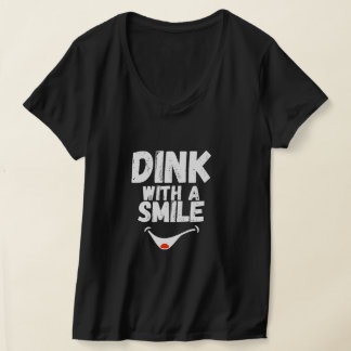 Denk met een glimlach Pickleball Moeder T-shirt |