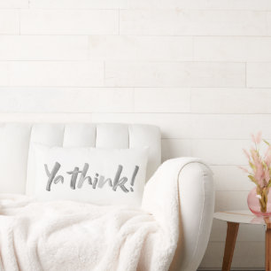 DENK NA! Moderne BOLD belettering Kalligrafie Kussen