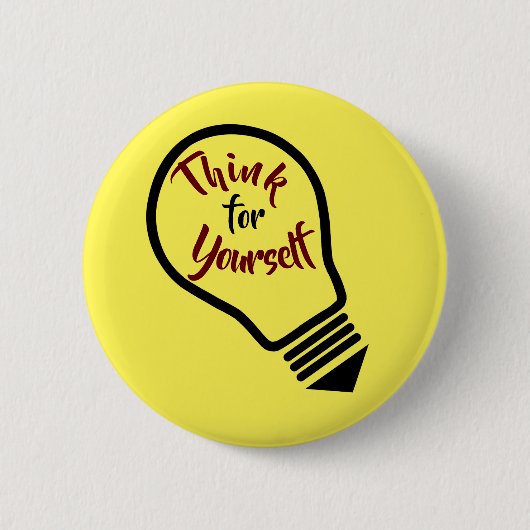 Denk na over je eigen bewustzijn Button (Voorkant)