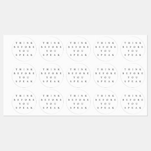 Denk na voordat je Sticker set spreekt