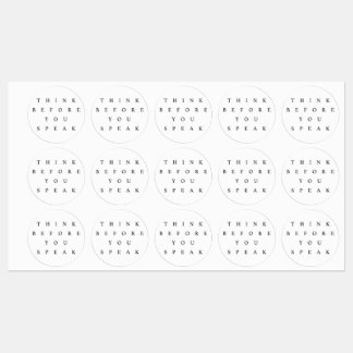 Denk na voordat je Sticker set spreekt