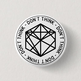 Denk niet aan de Button van weggebarenteken