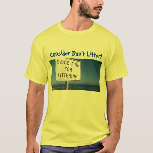 Denk niet aan 't strooisel. t-shirt (Voorkant)