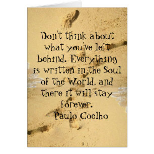 Denk niet aan wat je achter de kaart hebt gelaten