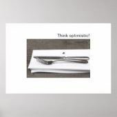 Denk optimistisch! poster (Voorkant)