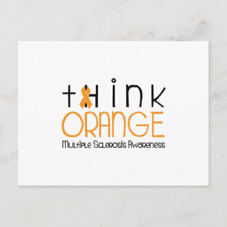 Denk Oranje - multiple sclerose bewustzijn Briefkaart