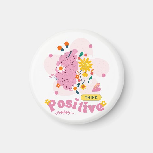 Denk Positief Magneet (Voorkant)
