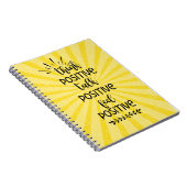 denk positief over een positieve mentale gezondhei notitieboek (Rechterzijde)