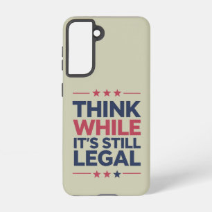 Denk terwijl het nog steeds een legale Republikein Samsung Galaxy Hoesje