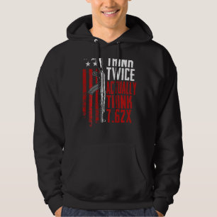Denk twee keer eigenlijk denk 7 62 AK47 Pistool Jo Hoodie