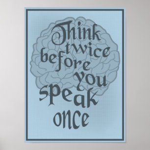 Denk twee keer na poster