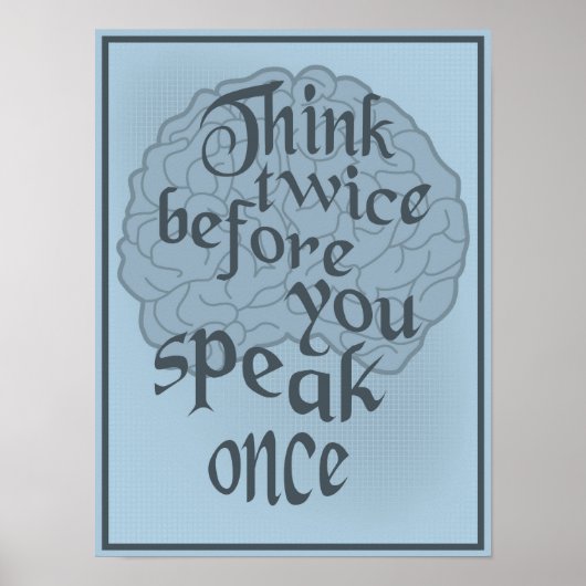 Denk twee keer na poster (Voorkant)