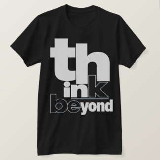 Denk verder dan minimalistische typografie streetw t-shirt