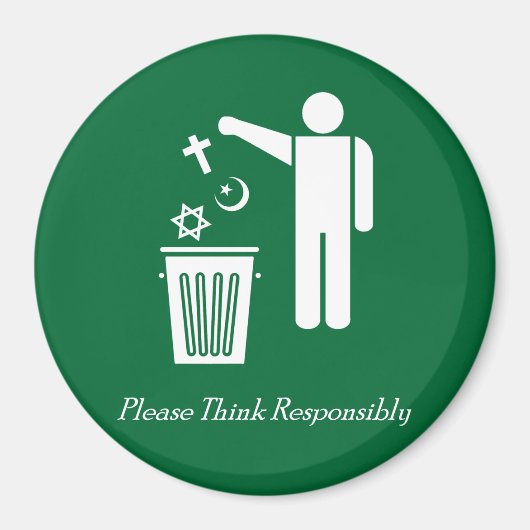 Denk verstandig magneet (Voorkant)