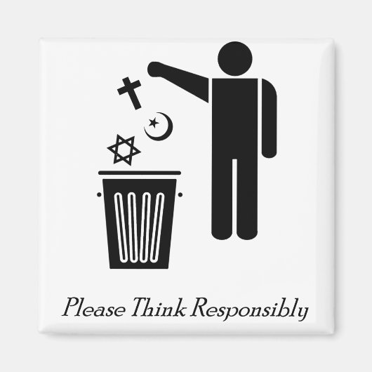 Denk verstandig magneet (Voorkant)