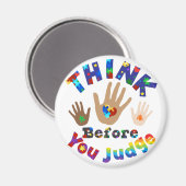 DENK VOOR U rechter bent Magneet (Voorkant / Achterkant)