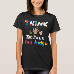 DENK VOOR U rechter bent T-shirt