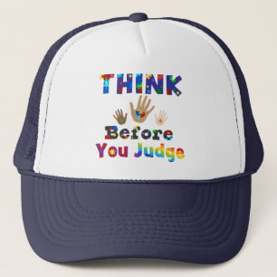 DENK VOOR U rechter bent Trucker Pet