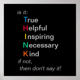 DENK - voordat u het woord voert - poster