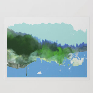 denkbeeldig digitaal_art landschap canvas afdruk