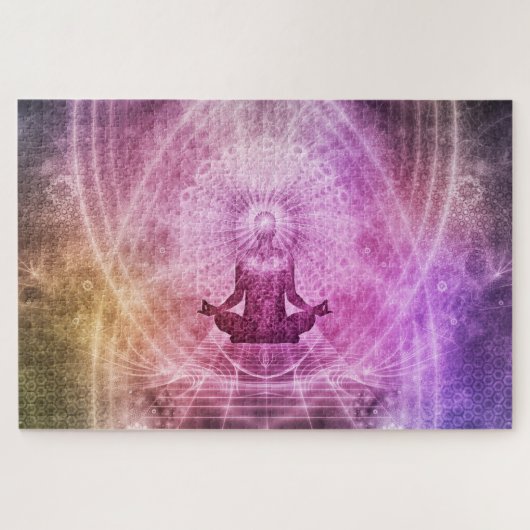 denkbeeldige meditatie puzzle legpuzzel (Horizontaal)