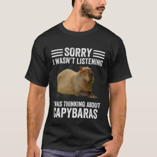 Denken Aan Capybaras Capibara Knager Dier H T-shirt