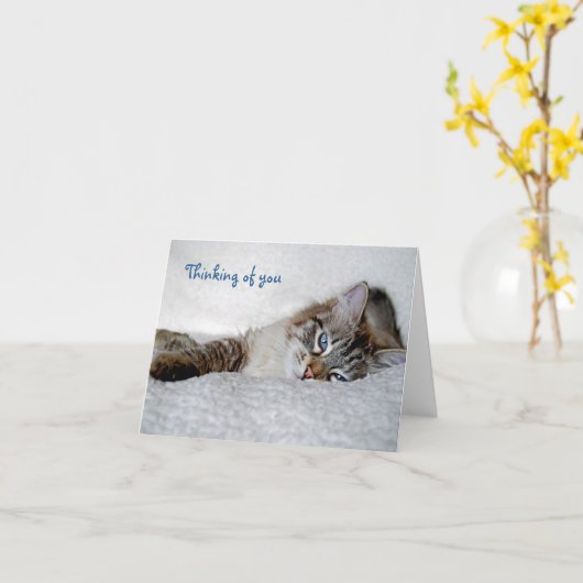 Denken aan je briefkaart (blanco) (Gele Bloem)