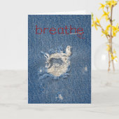 denken aan je gebeten blauw jeklap kaart (Gele Bloem)