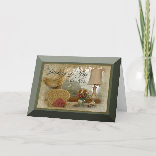 Denken aan je GEHEIME PAL - BLANCO NOTE KAART (Voorkant)