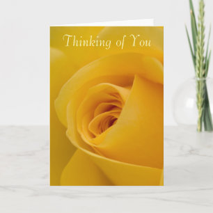 Denken aan je Kaart - Yellow Rose Flower