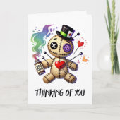 Denken aan je Voodoo Doll Greeting Kaart (Voorkant)