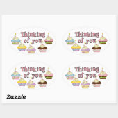 Denken aan jou Cupcake Sticker (Vel)