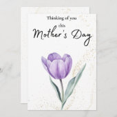 Denken aan jou Deze Moederdag Sympathiekaart (Voorkant / Achterkant)