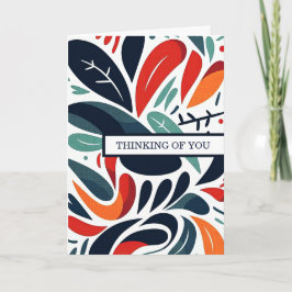 "Denken aan jou" Kaart met oprechte boodschap