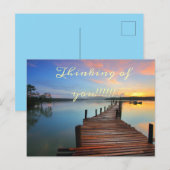 Denken aan jou natuur briefkaart (Voorkant / Achterkant)