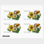 denken aan jou of cadeau label sticker (Vel)