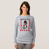 Denken aan jou Poodle Ladies Longsleeve T-shirt (Voorkant volledig)