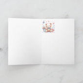 Denken aan jou Schattigee Teddy Bear Liefde Kaart (Binnen)