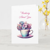 Denken aan jou | Vriendschap Kaart (Gele Bloem)