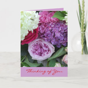 Denken aan U  Bloemen Bloemen van Bloemenboeket Kaart