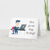 DENKEN AAN "U" OP UW **VERJAARDAG** KAART (Voorkant)