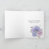 Denken aan u Pastel Hydrangea Floral Kaart (Binnen)